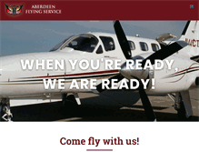 Tablet Screenshot of aberdeenflyingservice.com